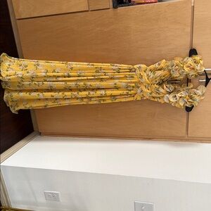 Yellow Floral Maxi Dress